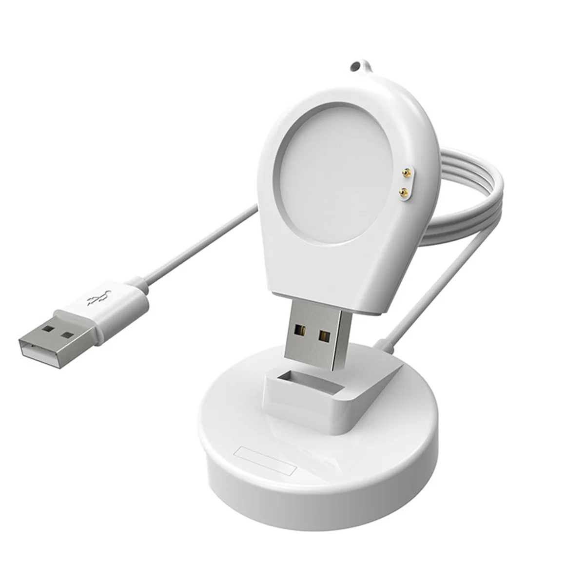 Y16a smartwatch doca carregador suporte adaptador cabo de carregamento usb carga de energia para xiaomi relógio 2/2 pro/s3/s2 46mm 42mm branco