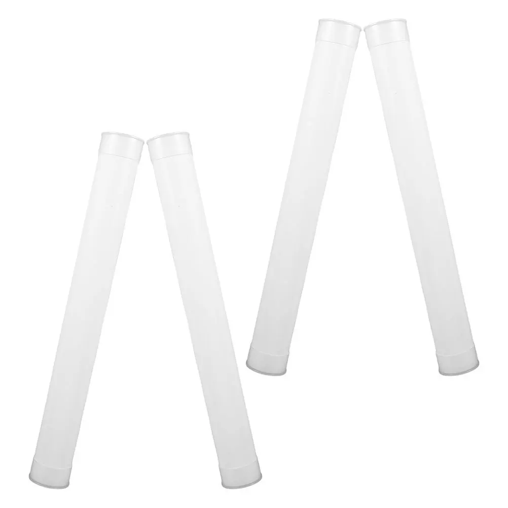 

4pcs Poster Tubes High-Density Plastic Storage With Lids Waterproof Transport Organizer For Documents Posters Crafts