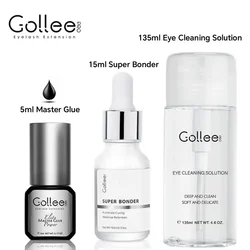 Gollee 0.5s Fast Dry Latex-free Lash Glue No Irritation Bonder Lash Extension Glue 15ml Bonder and Primer Clean Lash Supplies