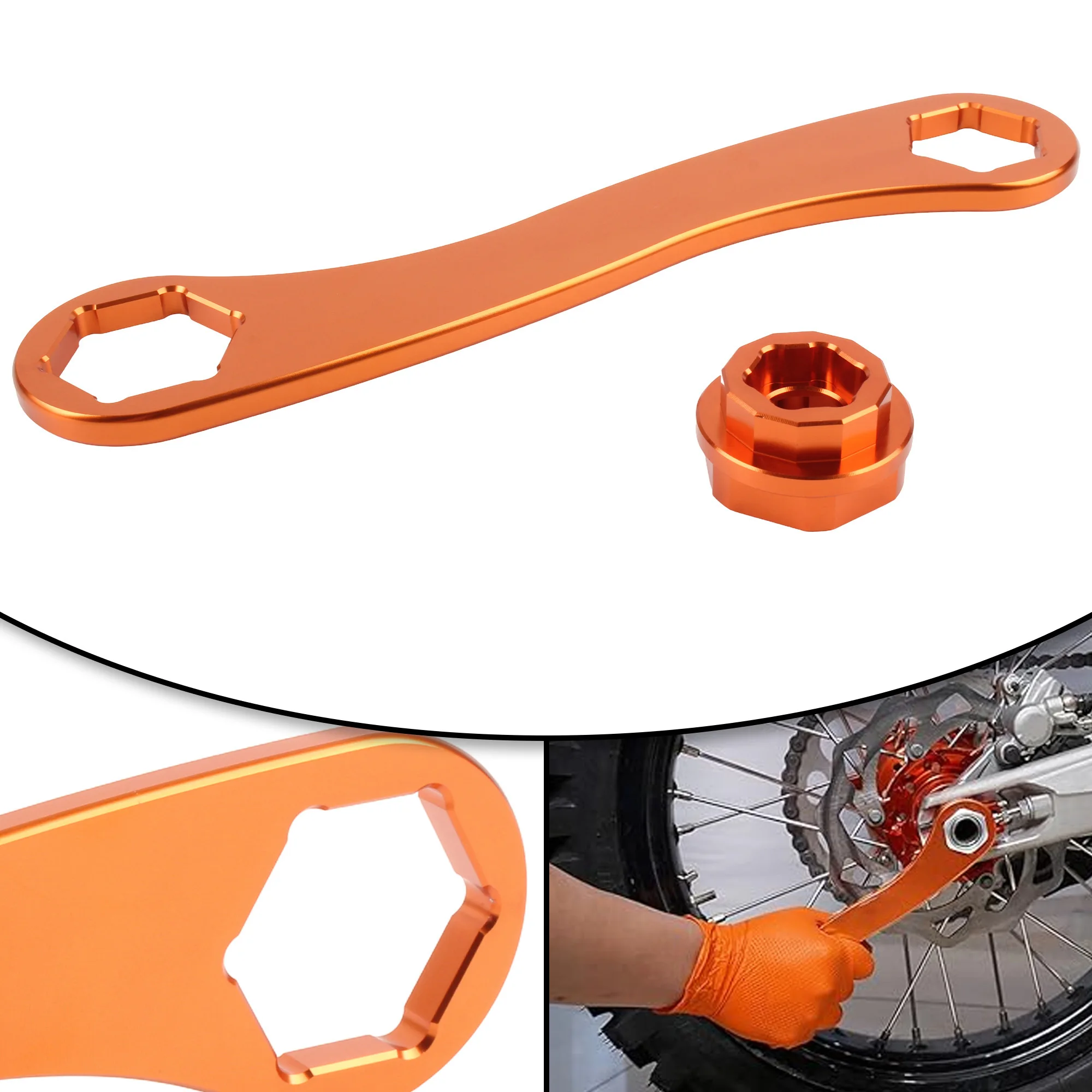 

For KTM EXC EXCF XC XCW XCF SX SXF For HUSABERG TE FE Motorcycle 17mm 21mm 27mm 32mm Front Rear Wheel Axle Removal Wrench Tool