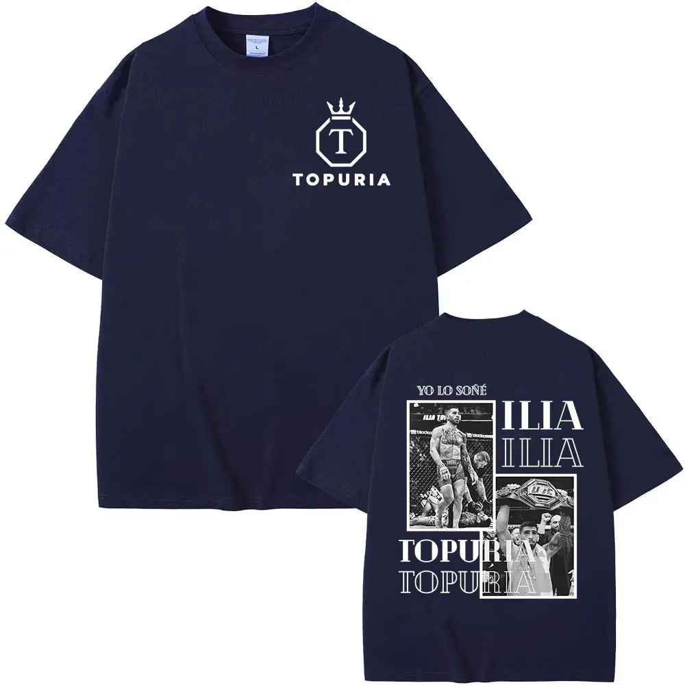 El Matador Ilia Topuria Vintage Graphic T Shirt Men Women Fashion Classic T-shirts Comfort O-Neck Pure Cotton T-shirt Streetwear