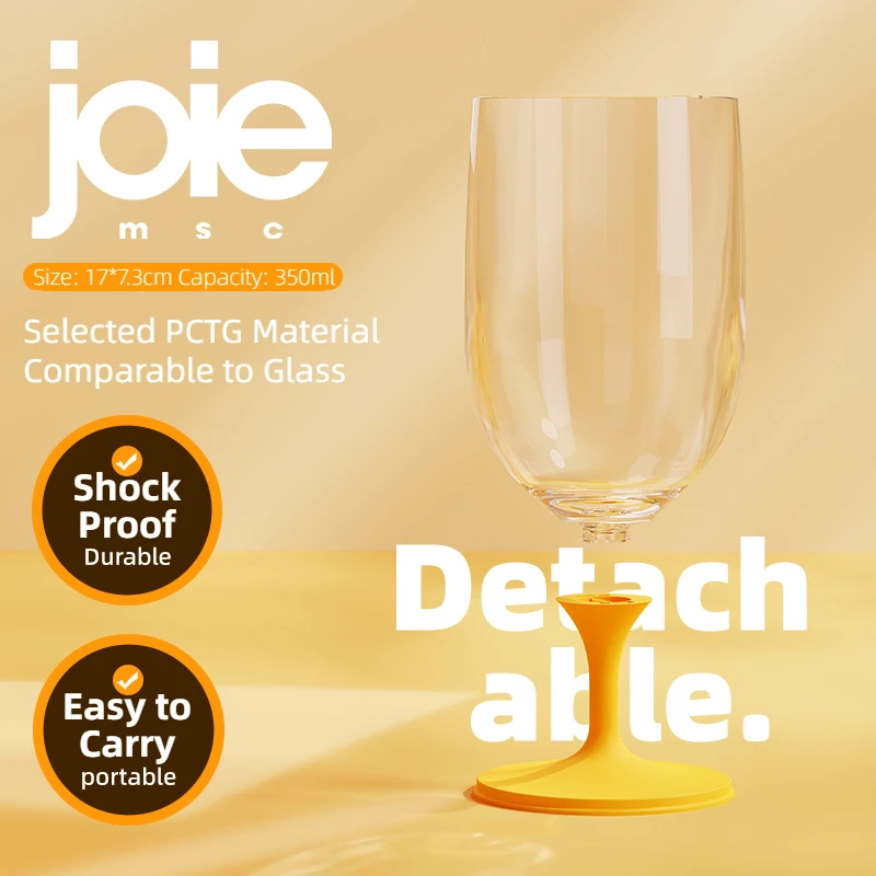 Joie Portable Beer Glass Collapsible Portable Beverage Cocktail Champagne Cup Shockproof For Party Picnic Beer Whiskey Cup