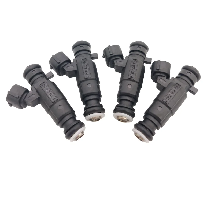 4PCS 0280156105 Fuel Injector Injection For AUDI ALLROAD A8 3.7L 4.8L A6 6cyl 4.2L 2003 2004 2005 2006-2014 079133551A