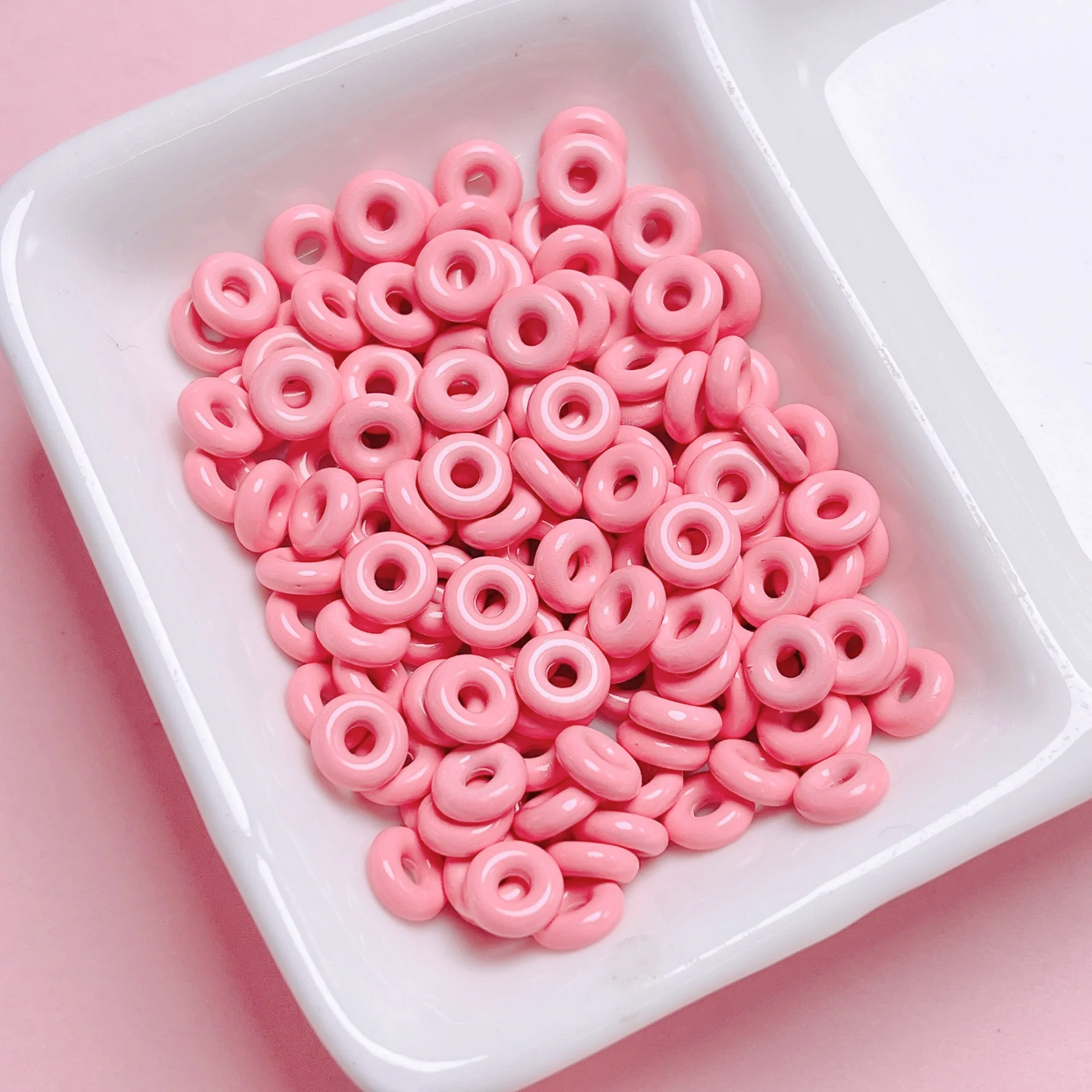 20pcs/lot Flat Shape Spacer Charm Loose Beads for Handmade DIY Necklace Bracelet Jewelry Making Accessories