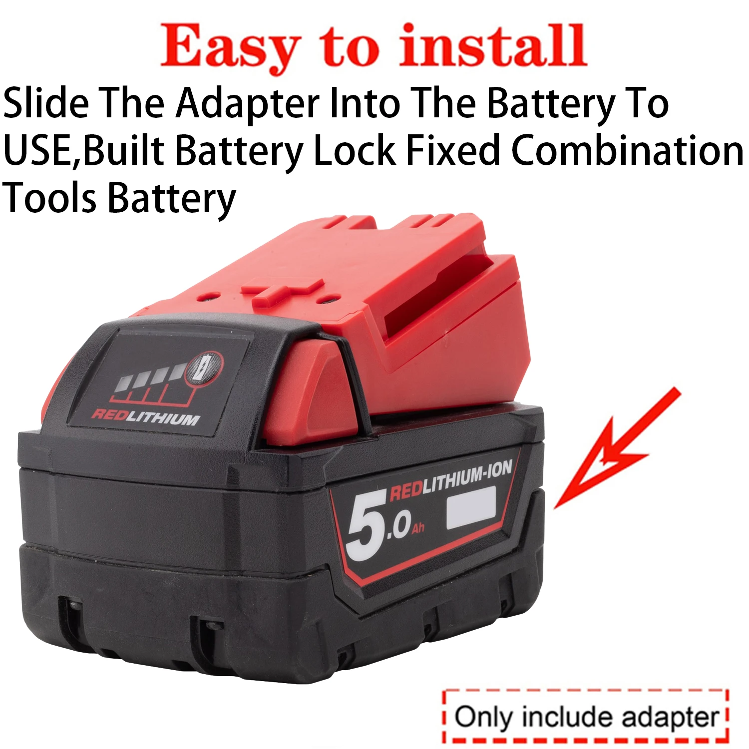Battery Adapter Converter For Stacyc Electric Bicycle To Milwaukee 18V Li-ion Battery Adapter Converter Power Tool Accessory