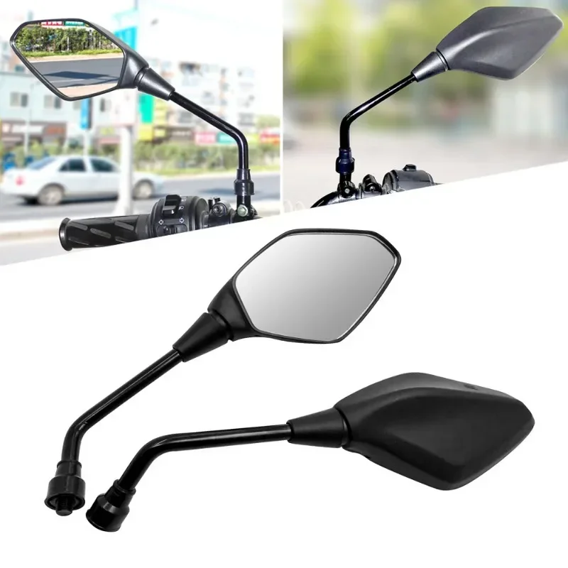 

1 Pair Universial 10mm 22mm Motorcycle HandleBar Mirror Scooter E-Bike Rearview Mirrors Electromobile Back Side Convex Mirror