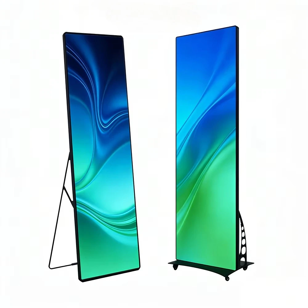 P1.8 P2 P2.5 GOB SMD  Indoor LED Foldable P2.5 Wifi Control Poster Move Live Performance Shopping Mall Display