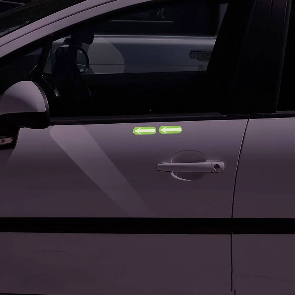 

10Pcs Night Glow Safety Stickers Reflective Car Marking Decals for New Driver Distance Positioning Floor Warning Automotive
