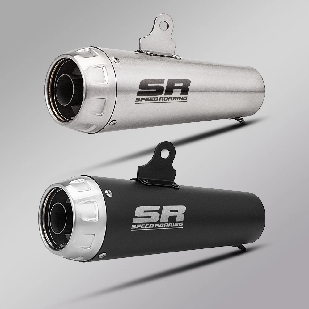 

60MM Motorcycle Exhaust Muffler with DB Killer Laser for MT09 S1000RR R1200GS Z1000 Z900 Z400 cb190 ZX4R R3 R1 AW30