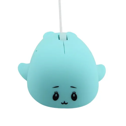 재미있는 귀여운 블루 핑크 돌고래 유선 마우스, 노트북 컴퓨터, 창의적인 선물, 소년 소녀 학생 