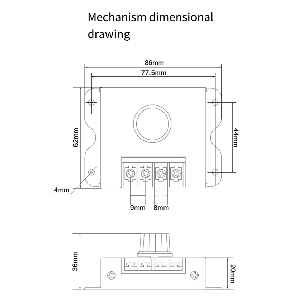 ABZV-5PCS DC 12V 24V LED Dimmer Switch 30A แรงดันไฟฟ้าปรับ Controller สําหรับ LED Strip Light Dimming dimmer
