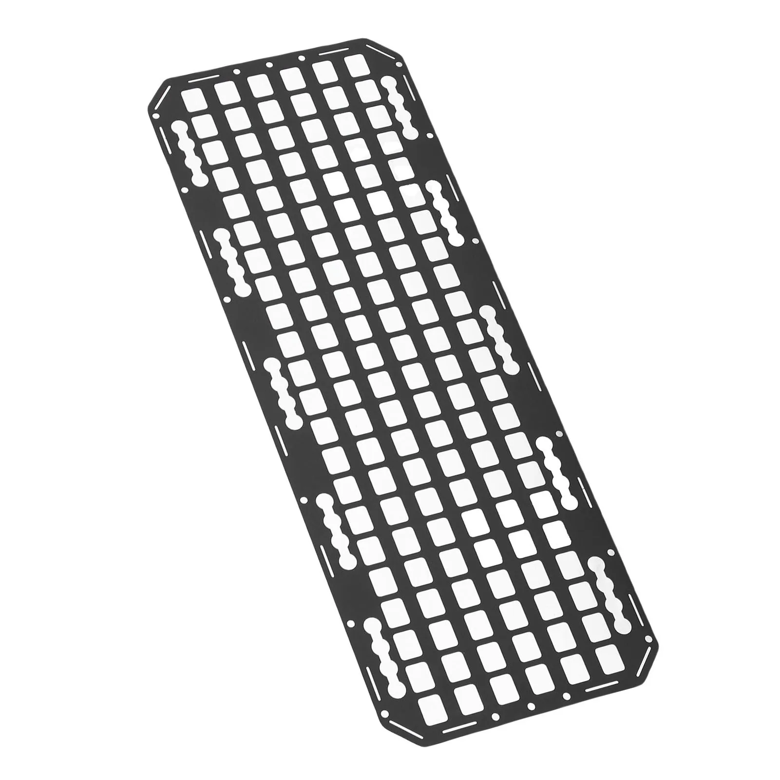 Truck Bed Molle Panel Multifunctional Aluminum High Hardness Truck Bed Molle Panel Rack for L Track Truck Side Molle Panel