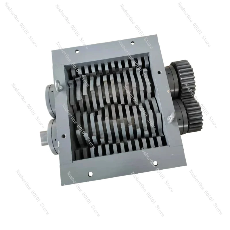 Dual axis shredder for metal scrap, aluminum plastic, wood, industrial household waste, multifunctional