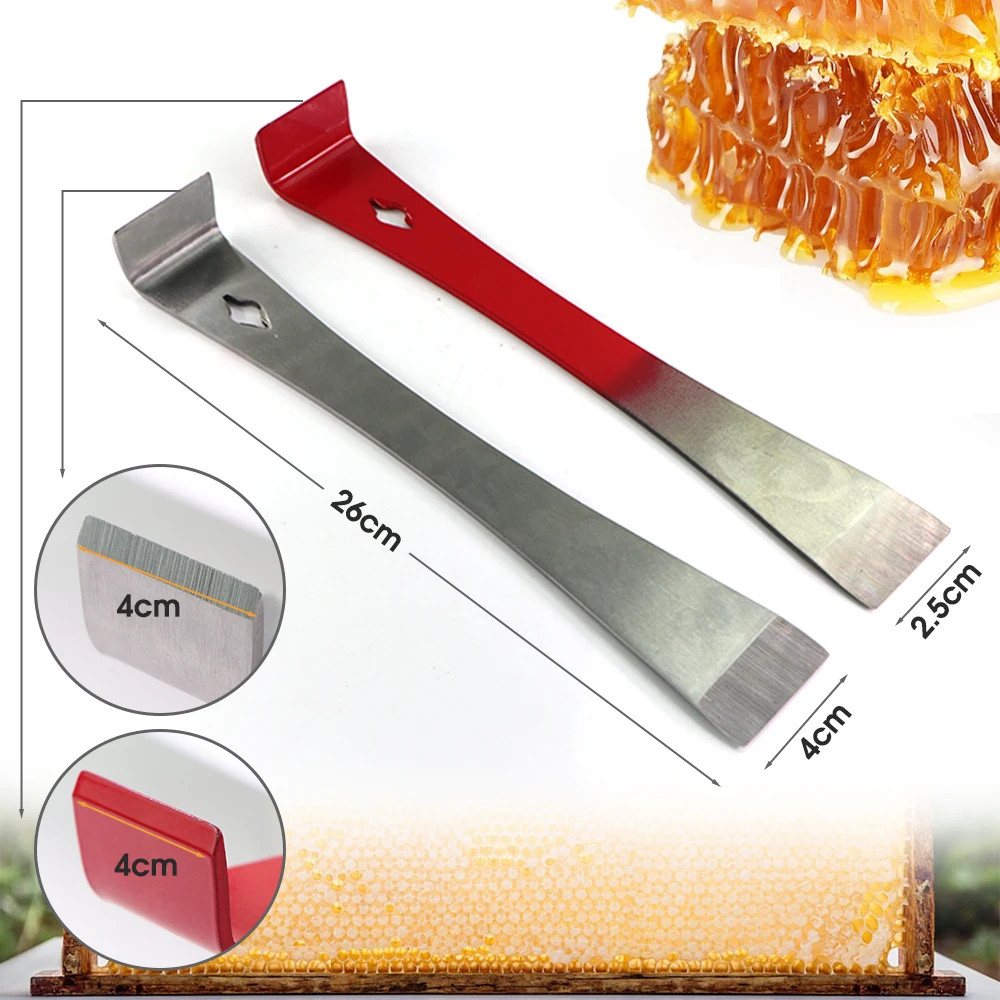 Multifunction Beekeeping Bee Hive Scraper Knife Stainless Steel Tail Scraper Beehive Shovel for Cleaning Shovel Beekeeper Tool