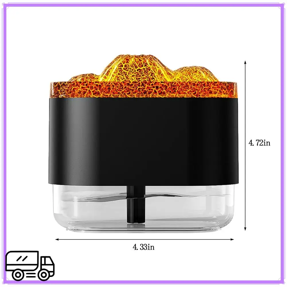 고품질 불꽃 디퓨저 아로마 테라피 에센셜 오일 디퓨저 분위기 빛 300Ml 홈 오피스를위한 쿨 안개 가습기