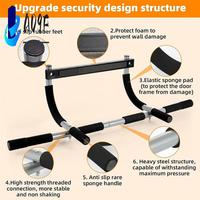 A09F-Wall Mounted Pull Up Bar - Chin Up Bar For Doorway, Multi-Gym Home Fitness Equipment With Enhanced Door Frame Protection