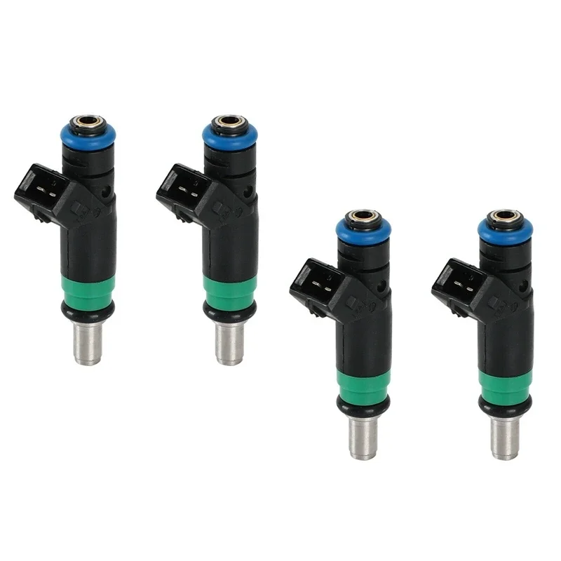 New! 4Pcs 1429840 98MF-BB Fuel Injector For Ford Fiesta V 2001-2008 Fusion 2002-2012 1.4L