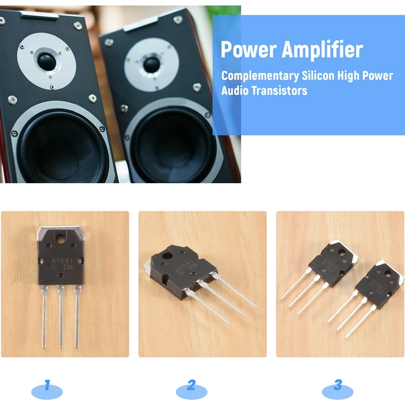 Pair A1941 + C5198 10A 200V Power Amplifier Silicon Transistor