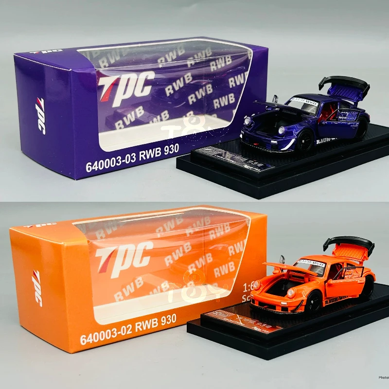 disponibile-1-64-nuovo-prodotto-rwb930-911-modello-auto-statico-in-lega-pressofusa-arancione-e-viola-completamente-apribile-edizione-limitata-regalo