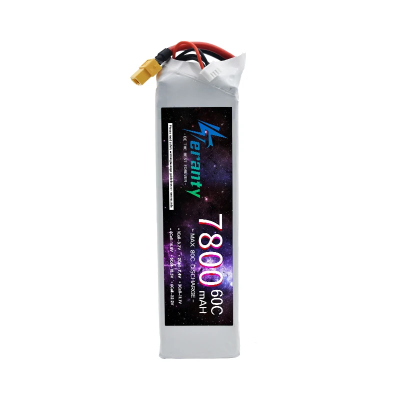 TERANTY 3S Batterij 60C 11.1V 7800mAh Lipo Batterij Met XT60 XT90 T Voor RC Drone Helikopter quadcopter FPV Racing RC Batterij