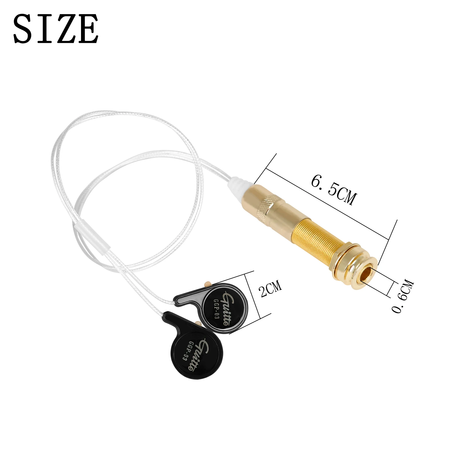 JOYO Drill‑Free Contact Pickup Guitar Paste‑On Pickup Guitar Ukulele Violin Parts Accessories for Musical Instrument Performance
