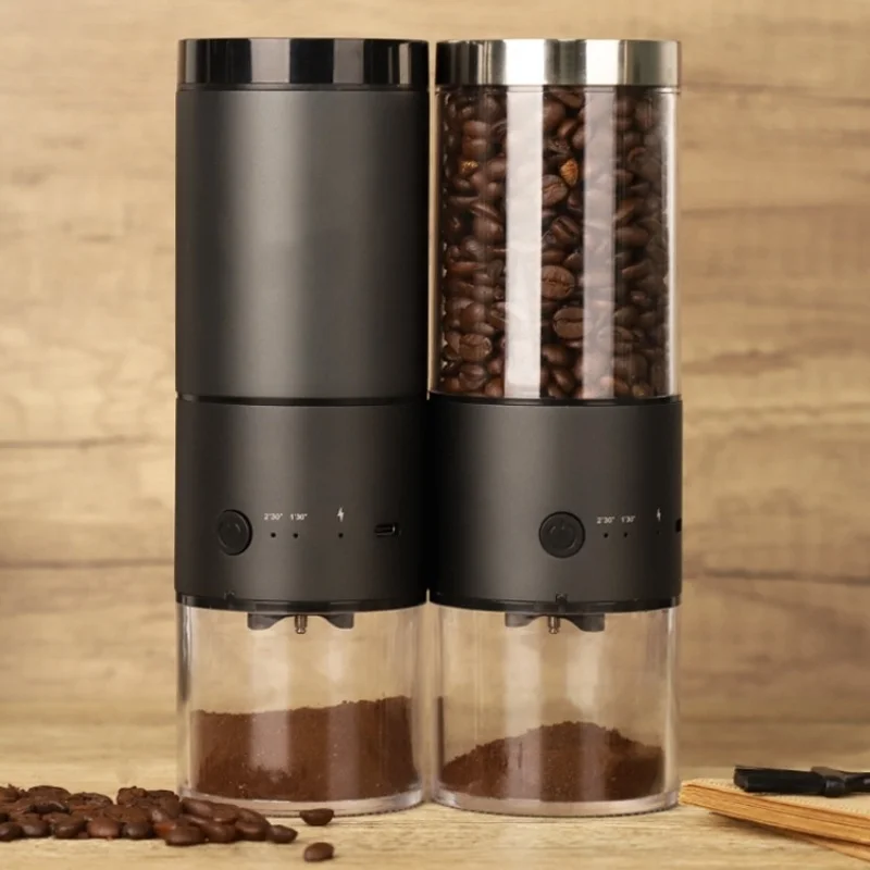 Electric Coffee Grinder Portable Coffee Bean Grinder Ceramics Grinding Core USB Type-C Charging Mini Coffee Bean Mill For Travel