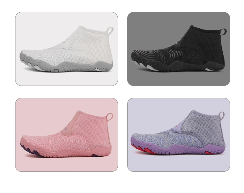 EOCENE High-Top Wasserschuhe für Tauchen, Indoor-Springseiltraining, Yoga, Barfuß-Schwimmen, Strand, Schnorcheln, Surfen, Fitness, Schnittschutz – Detail 7