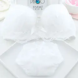 ropa de mujer Bra Set Sexy Lingerie Low Waist Cute Panties Female Bralette Brassiere Soft Wirefree laides Underwear Sets