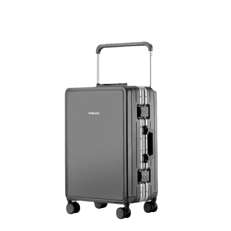 Draw-Bar Luggage Wide Boarding Bag Aluminum Frame Bag Trolley Case Large Capacity Luggage Case