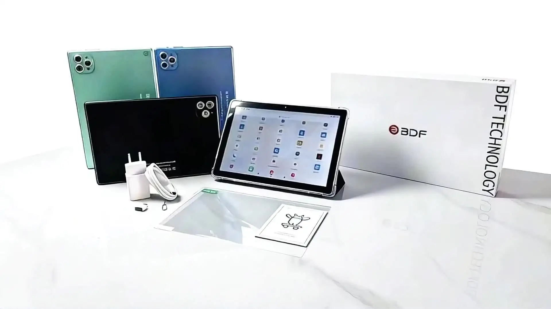 BDF TECHNOLOGY ANDROID タブレット BDF TAB Android 13 Tablet, 10.1 Inch, Octa-Core, 5G WiFi, 64GB