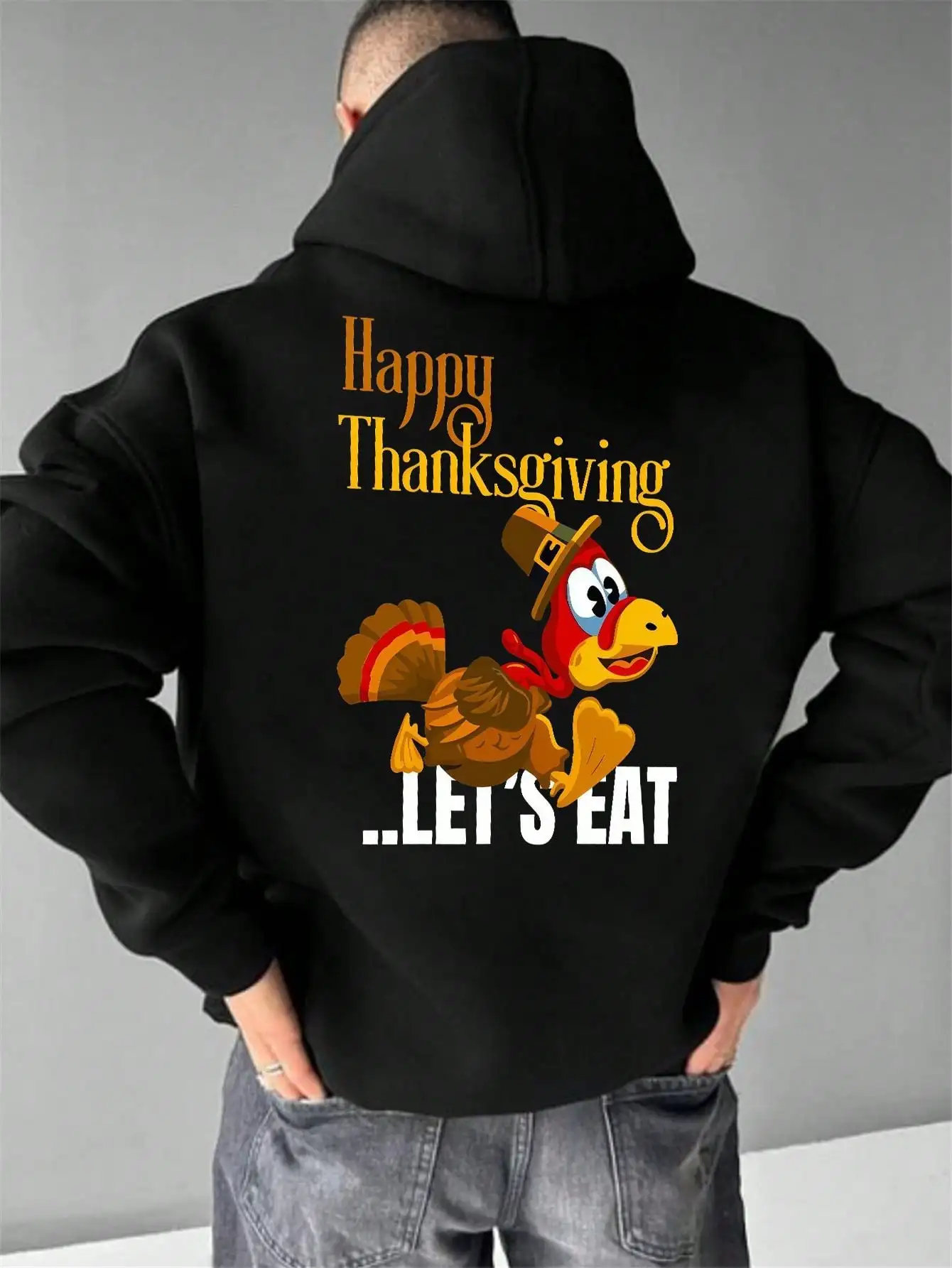 

Men's Hoodie With Halloween Print, Suitable For Sports, Commuting, And Warmth. Ideal For Halloween, Thanksgiving, And Christmas.