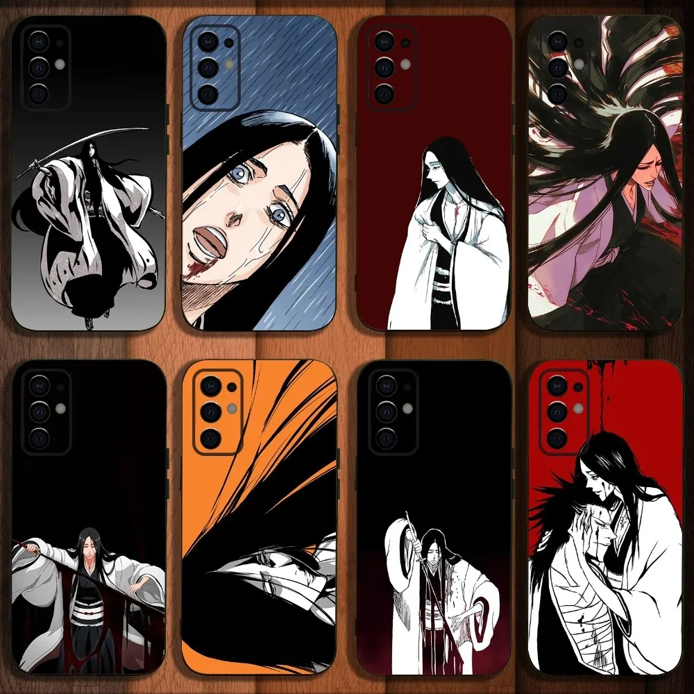 Hrror U-Unohana B-Bleach Comics Phone Case For Samsung S24,S21,S22,S23,S30,Ultra,S20,Plus,Fe,Lite,Note,10,9,5G Black Soft Cover