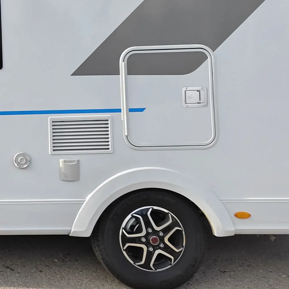 

2Pcs Panel Lock Heavy Duty Stainless Steel Flush Mount Latch for Rv Horse Trailer Toolbox Door Secure Automotive Supply