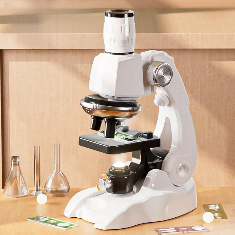 Kit microscopio laboratorio LED1200X Home School Science Education Toy regali microscopio per biologia Fine per bambini