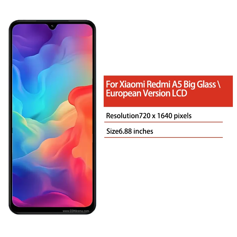 Ekran 25028RN03Y do Xiaomi Redmi A5 Duże Szkło Wersja Europejska Wyświetlacz LCD Ekran Dotykowy Digitizer Z Ramką — zdjęcie produktu 2