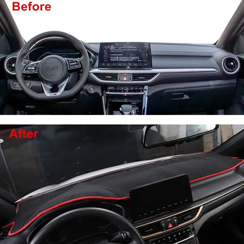 For Kia Forte Cerato K3 2019 2020 BD Dashmat Dashboard Cover Pad Mat Dash Sun Shade Instrument Protective Carpet Car Accessories