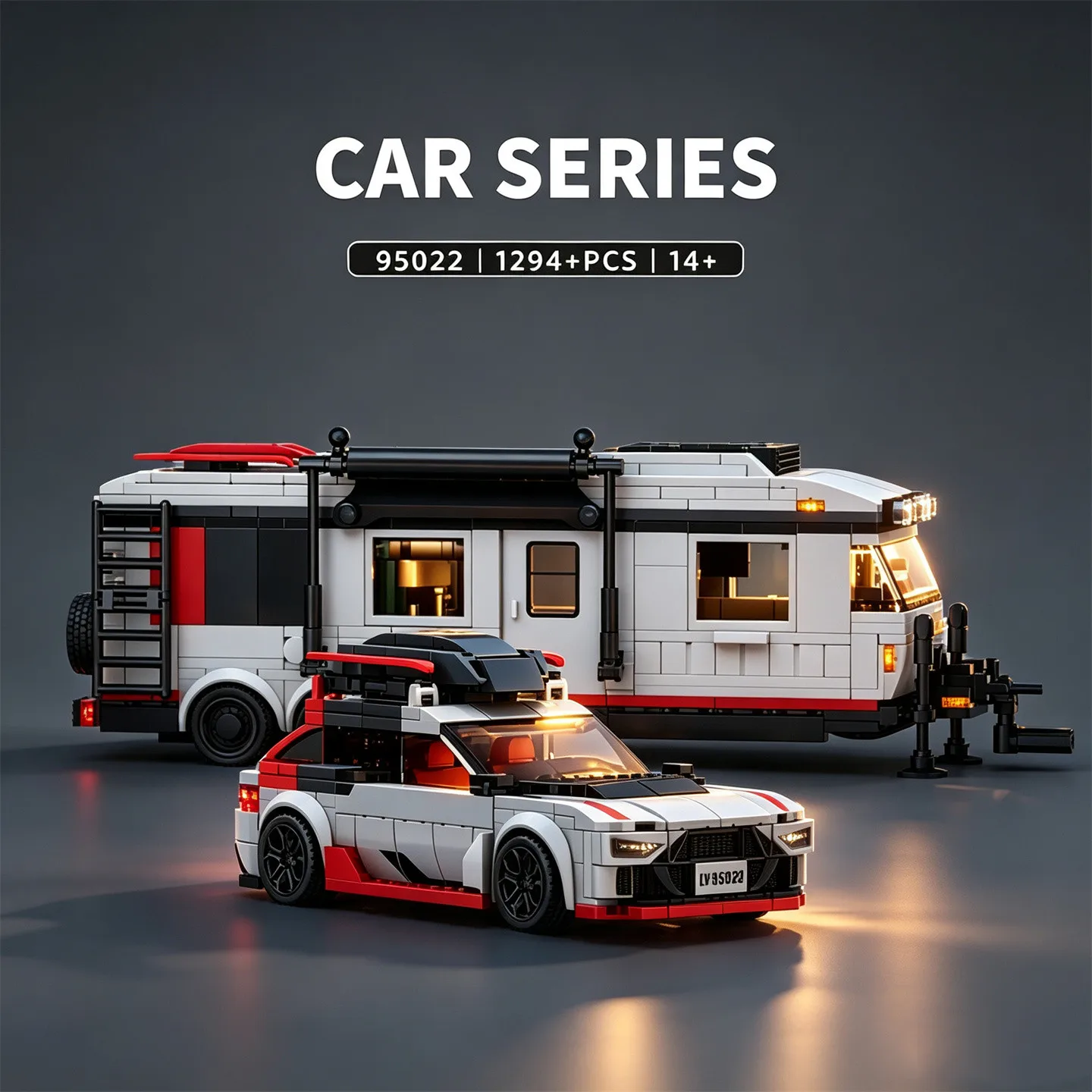 moc-city-series-rs6-ski-edition-towing-set-with-caravan-tow-vehicle-–-building-block-toy-model-kit