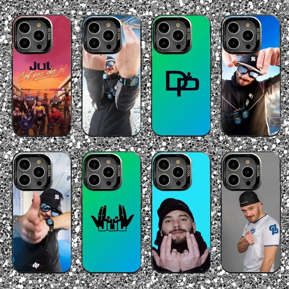 

Jul French Rapper Phone Case For iPhone 16,15,14,13,12,11,Pro,XS,Max,Plus,Mini,SE Black Candy Matte Shockproof Cover