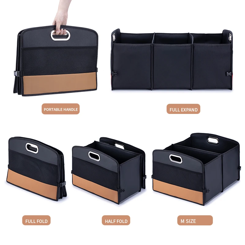 Hochwertige faltbare Kofferraum-Organizer-Aufbewahrungsbox, waschbar, ordentlich H605
