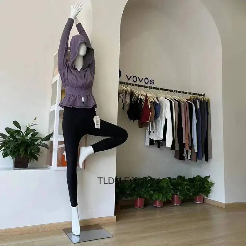 

Манекены женские для одежды: демонстрационные стойки для йоги и фитнеса, женские модели для магазинов женской одежды с металлическим основанием