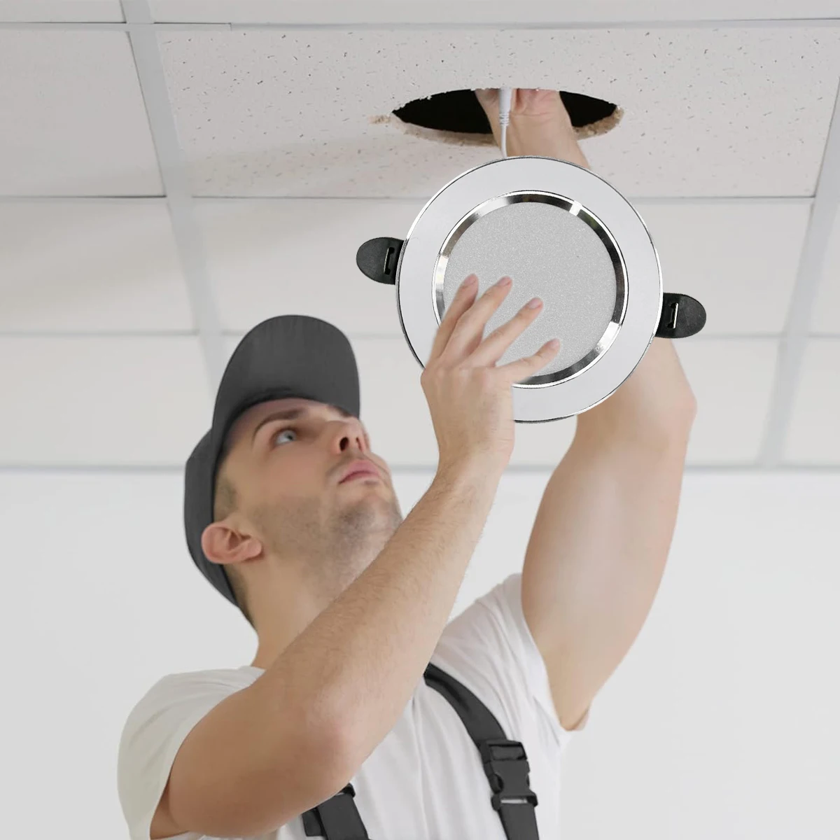 6w Led Ceiling Downlight Tricolor Changeable No Driver Needed 220v-240v Round Panel Color Easy High Power Energy-saving Recessed