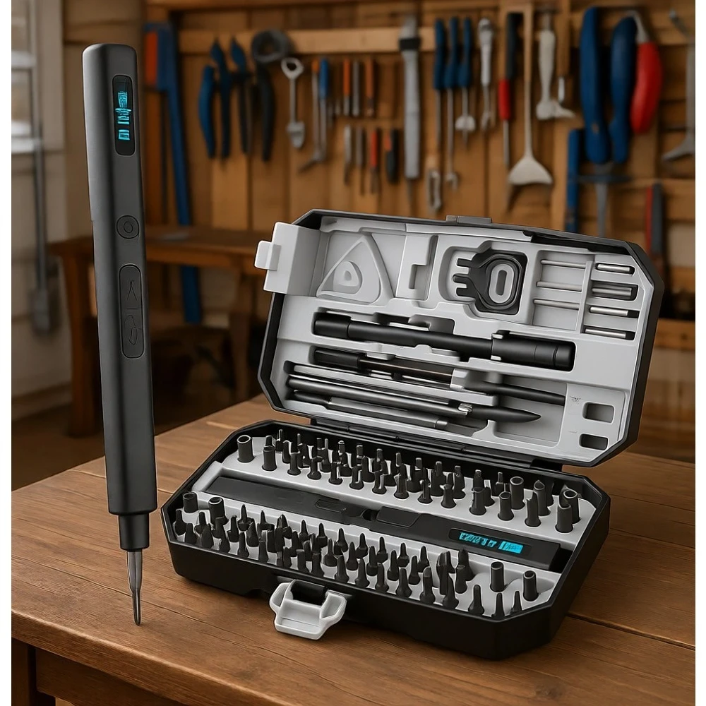 

156in1 Electric Screwdriver Set, 5 Torque, 140 S2 Steel Magnetic Bits, Phone PC Laptop Console Watch Repair Kit