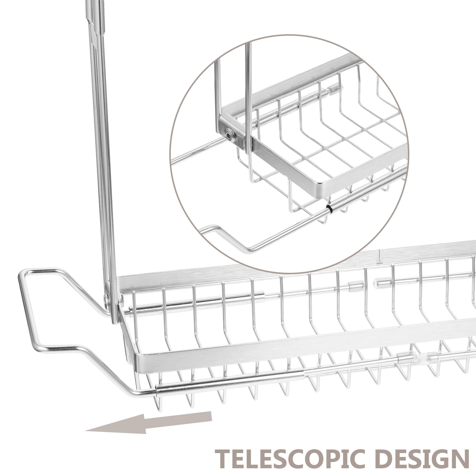 

Telescopic Kitchen Sink Rack Expandable Sponge Holder Soap Dish Towel Storage Organizer Sink Sponge Holder Kitchen Gadget