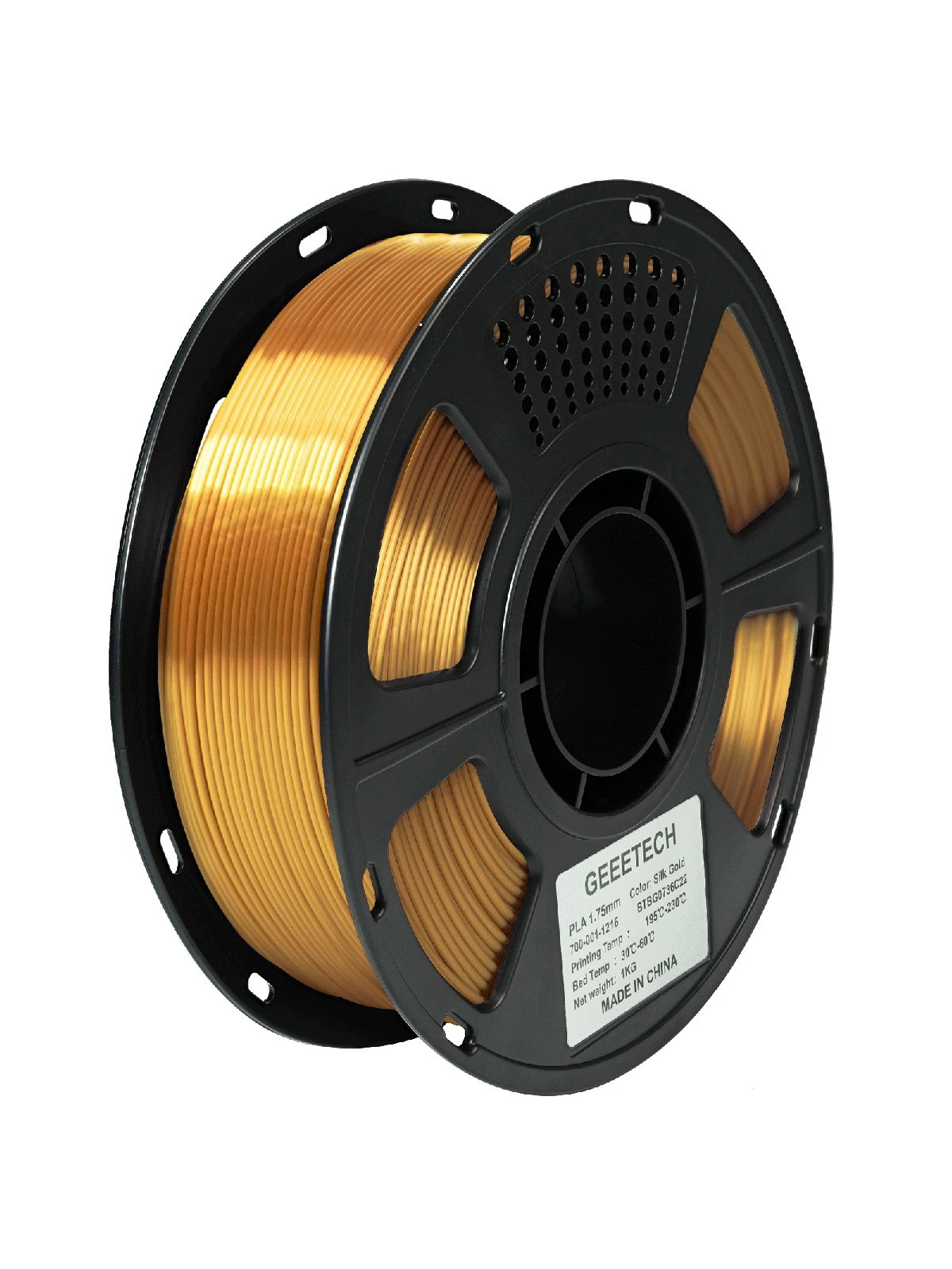 GEEETECH 3D Silk PLA Filament 1kg 1,75mm Spule Draht für 3D-Drucker Material, Sicherheit, Vakuumverpackung Geeignet für Bambu Lab
