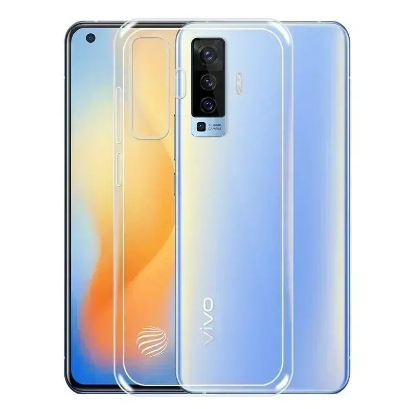 Transparent TPU Phone Case for Vivo X50 Pro Plus Clear Back Soft Protective Case for Vivo iQOO Pro 5G NEO 3 Neo3 Z1 Z1X 5 Pro