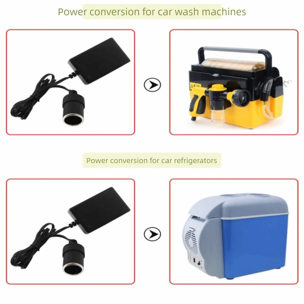 

110 В 220 В входной преобразователь переменного тока 60 Вт мощность вилка европейского стандарта США автомобильное зарядное устройство 12 В 5 А выход источник питания постоянного тока автомобильный инвертор