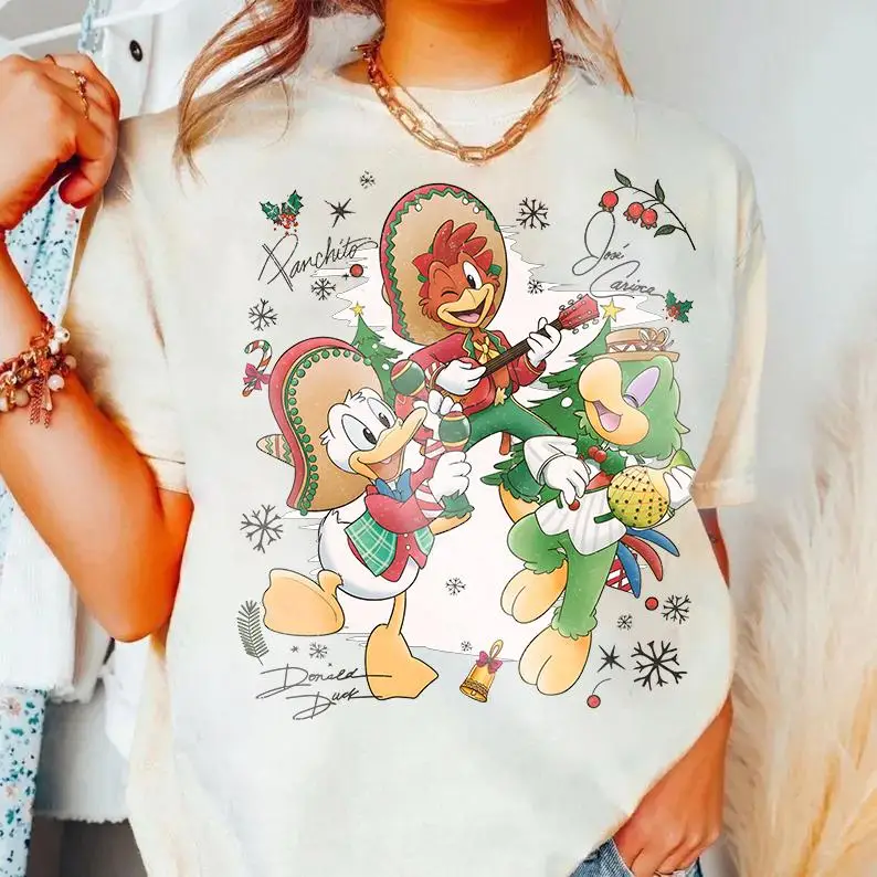 เสื้อยืดลายดิสนีย์เรื่อง “สามอัศวิน” สำหรับคริสต์มาส, เสื้อครอบครัวเข้าชุดสำหรับวันหยุดคริสต์มาสที่ดิสนีย์แลนด์, เสื้อยืดโพล ฟาเบอร์