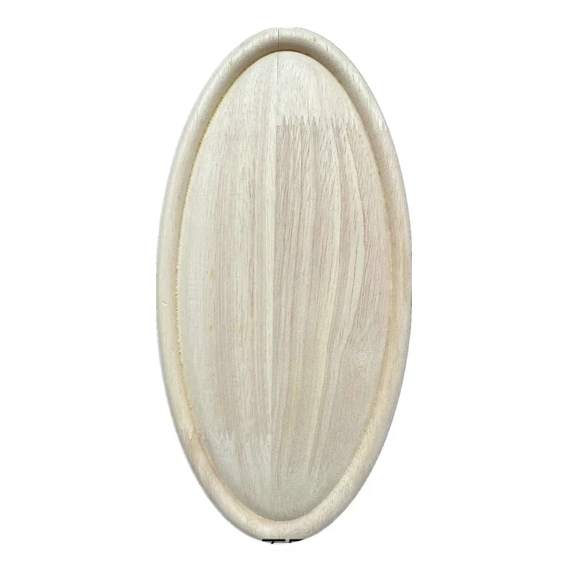1PC 30cm Wood Applique Wooden Decal Craft Onlay Door Carving Unpainted Classical Leaves Wooden Furniture Decoration Accessories
