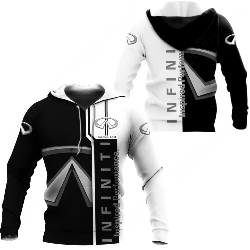 Sudaderas con capucha de Anime Infiniti para hombres y mujeres, sudadera informal con estampado 3D, ropa Unisex, sudaderas con cremallera Harajuku, Jersey esencial, Top