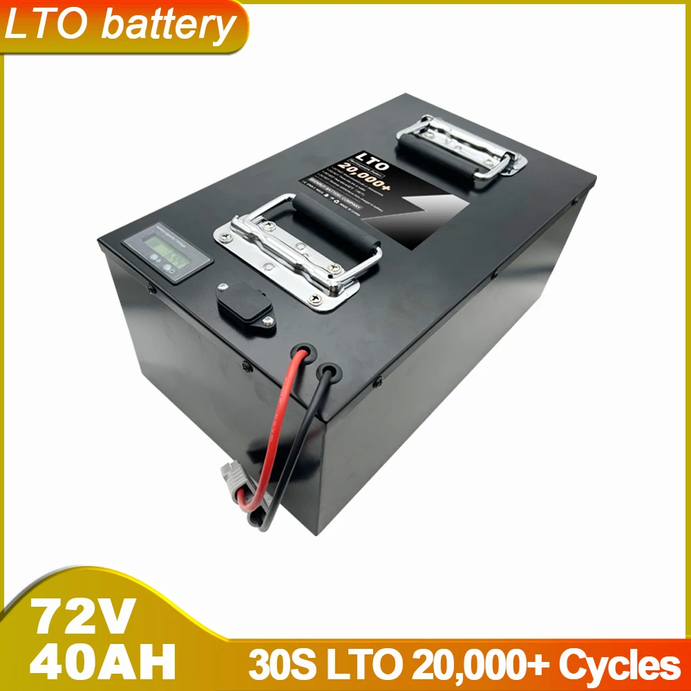 SEENRUY 72V 40AH LTO Built-in 50A 80A 100A BMS Safey Lithium Titanate Battery Perfect For Electric Scooter Tricycle Motorcycle